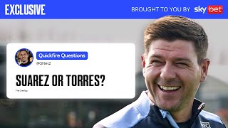 Steven Gerrards 32 Questions with Gary Neville  Overlap Xtra [upl. by Ordnasela885]