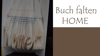 Text in ein Buch falten  HOME [upl. by Kalasky]