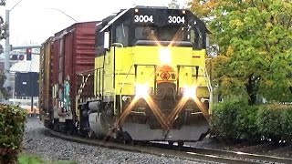 Portland amp Western Hillsboro Switcher Chase  101316 [upl. by Ardnos]