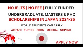 Master and PHD Scholarship in Japan September 202425  No Ielts  Honjo International Scholarship [upl. by Reld]