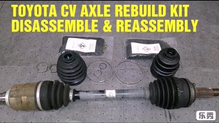 Toyota CV Axle Dissambley amp Reassemble [upl. by Suivatnad]