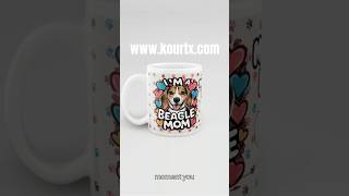 Dog Mom Mugs  Beagle beagle beaglepuppy dog doglover pets [upl. by Spancake]