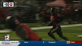 HS Football  Grand Blanc takes down previously undefeated Everett 3521 [upl. by Jarl]