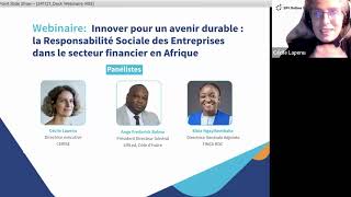 La Responsabilité Sociale des Entreprises dans le secteur financier en Afrique [upl. by Zitah]