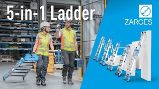 ZARGES MultiMaster 5  The simple and lightweight 5in1 ladder for professionals [upl. by Aznarepse]