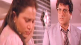 Raj Babbar slaps his Wife Aaj Ka Goonda Raaj  Bollywood Movie Scene 1015 [upl. by Atirihs]