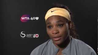 Serena Williams 2013 China Open SF Interview [upl. by Enajharas]