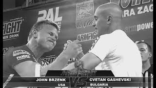 JOHN BRZENK VS CVETAN GASHEVSKI ARMWRESTLING FRIENDLY [upl. by Evander]