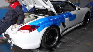 Porsche 9872 Boxster Spyder IPD Plenum Dynotest [upl. by Neelhtak640]