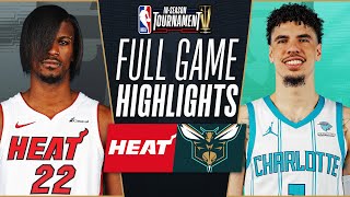 HEAT at HORNETS  NBA INSEASON TOURNAMENT 🏆  FULL GAME HIGHLIGHTS  November 14 2023 [upl. by Ayrolg]