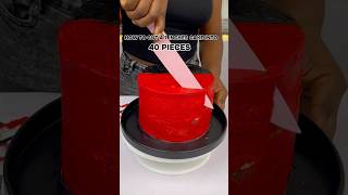 HOW TO CUT A 7 INCHES CAKE INTO 40 PIECES [upl. by Issim]