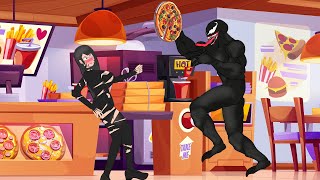 TIFA LOCK HART VENOM FAILED DINNER WITH VENOM Final Fantasy Remake [upl. by Bramwell636]