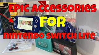 Must Have Accessories for the Nintendo Switch Lite in 2024 protective cases thumb grips amp much more [upl. by Annhej]