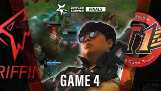 GRF vs SKT  FINALS Game4 HL  2019 LCK Summer [upl. by Anilag]