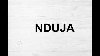 How To Pronounce Nduja [upl. by Yaner]