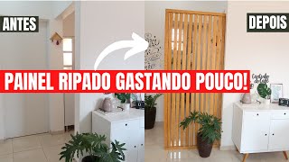 PAINEL RIPADO LINDO E FÁCIL DE FAZER GASTANDO POUCO  DIY Drikkamota [upl. by Brouwer]