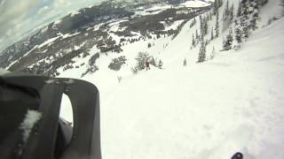 Tree House Drop The Ridge Bridger Bowl MT [upl. by Drawoh]