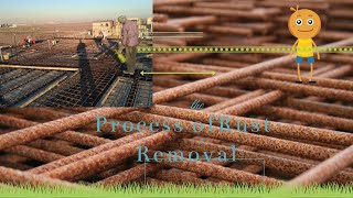 How To Remove The Rust From Reinforcement Steel Bars [upl. by Erdeid]