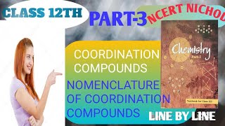 Nomenclature of coordination compoundsclass 12th chemistryCoordination compounds [upl. by Animor]