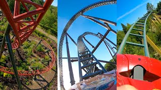 Every Roller Coaster at Djurs Sommerland in Denmark 4K Multi Angle POVs [upl. by Georgy]