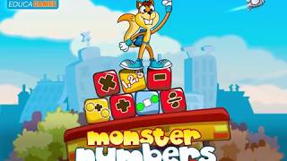 Nuevo Monster Numbers Videojuego de matemáticas para niños [upl. by Dnalevets]