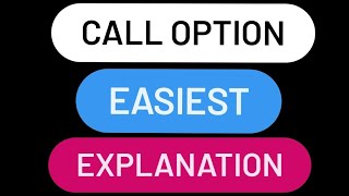 CALL OPTION Easiest Explanation calloption stockmarket upsc cricket knowledge [upl. by Eremahs839]