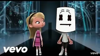 Marshmello  FRIENDS Cartoon Version ft AnneMari  Lyrics  Mr Peabody and Sherman  Music Box [upl. by Ahsemrac]