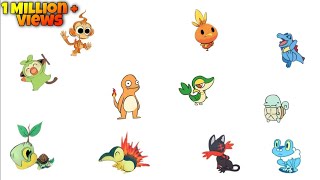 All 24 Starter Pokemon Evolutions 2021 [upl. by Ryter]