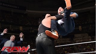 Shane McMahon fights back against The Undertaker Raw March 14 2016 [upl. by Nahshunn]