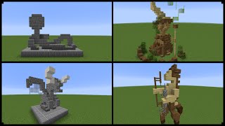 10 Minecraft Statue Designs And How To Make One [upl. by Belldas179]