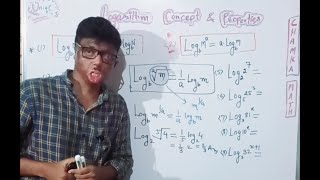 Basic properties Logarithm amp examples for 11th12thJee MainNDA L3 [upl. by Arukas752]