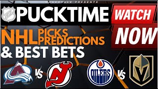 NHL Predictions Picks amp Odds  Canucks vs Hurricanes  Avalanche vs Devils  PuckTime Feb 6 [upl. by Durant145]