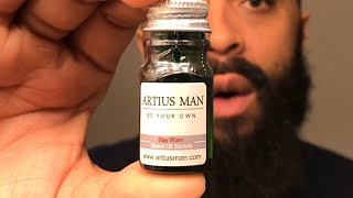 Artius Man unboxing of 3 NEW scents  Bay Rum Tinder Box and Humidor Beard Oils [upl. by Nena194]