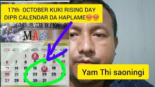 KUKI RISING DAY DIPR CALENDAR DA HAPLAMLE MEITEI GI MERA HOU CHONGBA NUMIT [upl. by Zuckerman]