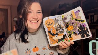 make a spooky journal spread with me [upl. by Minnnie364]