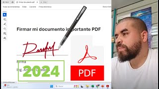 Firmar un PDF Fácil Gratis Sin Programas 📝✍️✔️✔️✔️ [upl. by Jagir845]