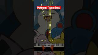 Pokemon Theme Song on piano pokemon piano pianotutorial [upl. by Namrej]