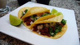 Tacos de Adobada y Salsa Verde con Aguacate receta facil comida Mexicana [upl. by Seda]