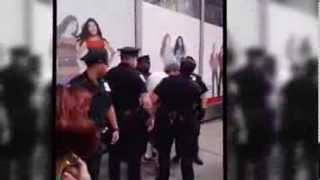 CAIRNY Video NJ Muslim Woman Assaulted Called Fking Terrorist at NY ProDemocracy Rally [upl. by Htiduy]