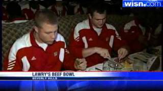 Badgers Compete In Lawrys Beef Bowl [upl. by Hairu757]