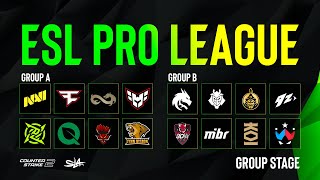 День 2  ESL Pro League Season 2024  Groups AampB  КРNВОЙ ЭФИР [upl. by Atilol448]