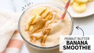 Peanut Butter Banana Smoothie  a healthy milkshake [upl. by Kellina]