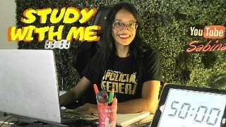 STUDY WITH ME ESTUDE COMIGO EM TEMPO REAL STUDY WITH ME LIVE [upl. by Poucher]