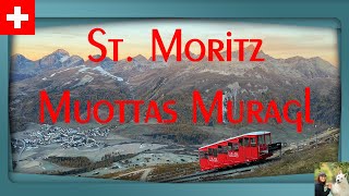 Beautiful autumn in Muottas Muragl  St Moritz  Engadin  Switzerland 4K [upl. by Soane131]