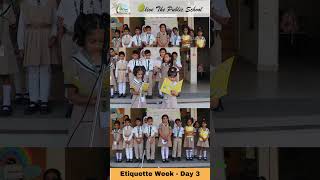 Etiquette Week  Day 2  Olive The Public School  gomtinagar lucknow  KG 1  reels [upl. by Iuqcaj544]