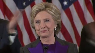 Full Event Hillary Clinton FULL Concession Speech  Election 2016 [upl. by Obrien]