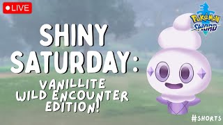 🔴 SHINY SATURDAY Vanillite Wild Encounters 80 Checks  Live Stream  Pokémon Sword shorts [upl. by Daven]