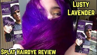 SPLAT LUSTY LAVENDER HAIR DYE REVIEW [upl. by Anyotal]