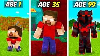 Surviving 99 Years As Herobrine Jr Son Of Herobrine In Minecraft [upl. by Byrne]