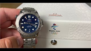 Omega 2022 Olympic Watch  Beijing Winter Games  Omega Seamaster 300m [upl. by Brand]